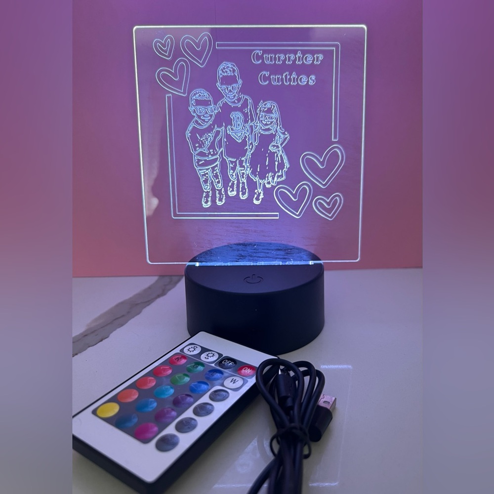 Custom LED Night Light with Remote